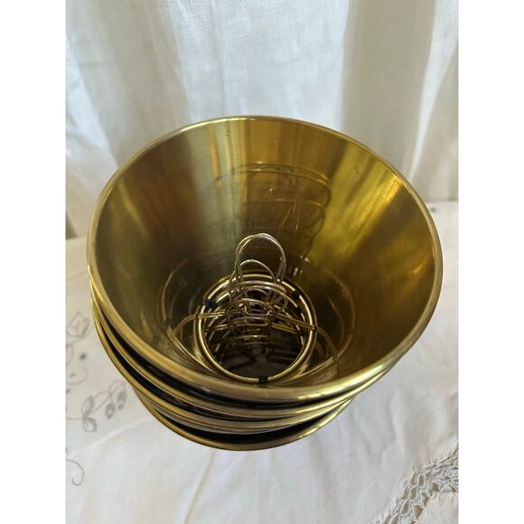 Bouillotte Style Brass Mini Candelabra Bulb Clip On Chandelier Shades set - Picture 15 of 16